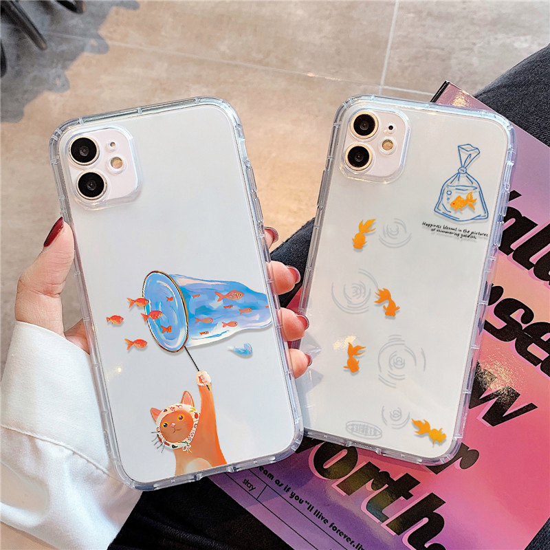 Phone Case Clear - Etui na telefon Lovely Fishes Clear